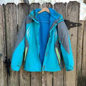 Blue Jacket - Wind breaker with removable lining